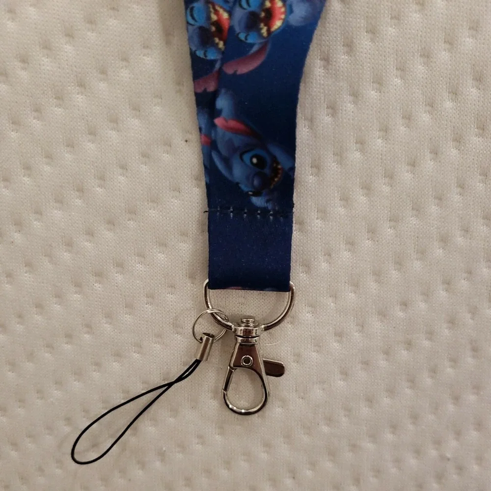 Disney STITCH Pin Trading Neck lanyard ID keys‎ NEW 025